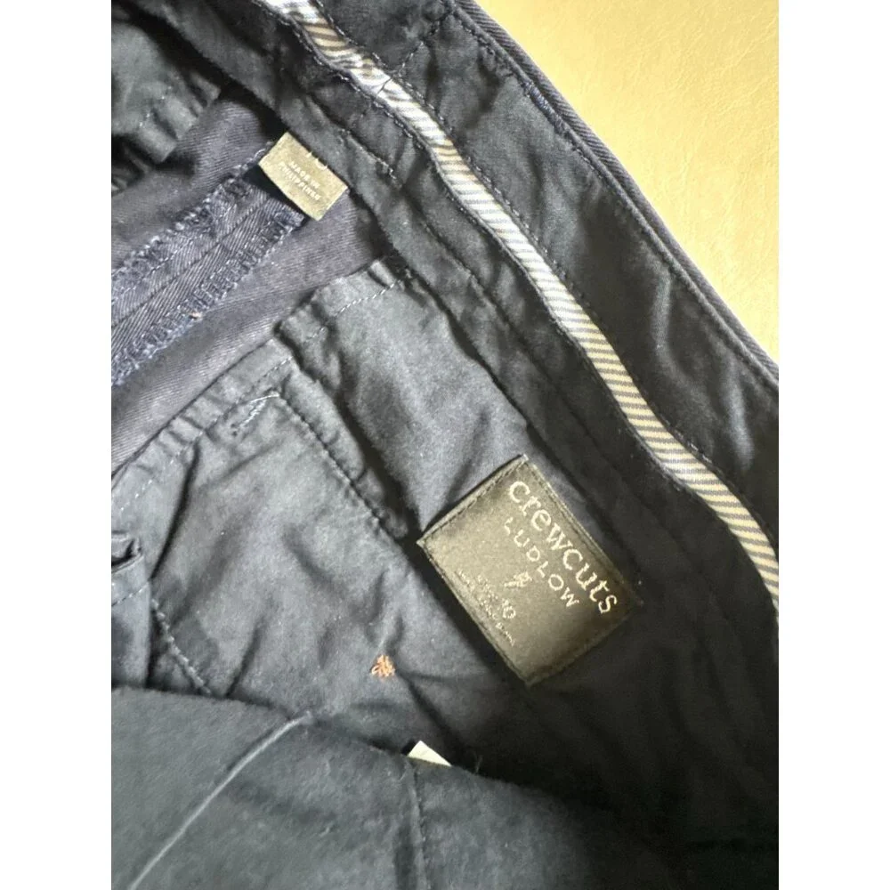 Crewcuts Ludlow Boys Navy‎ Blue Chino Pants Size 10 Uniform